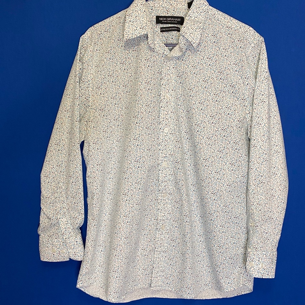 Nick Graham Patterned Button-Down